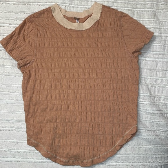 Free People cropped tee, sz XS, copper. New without tags. - Picture 1 of 5